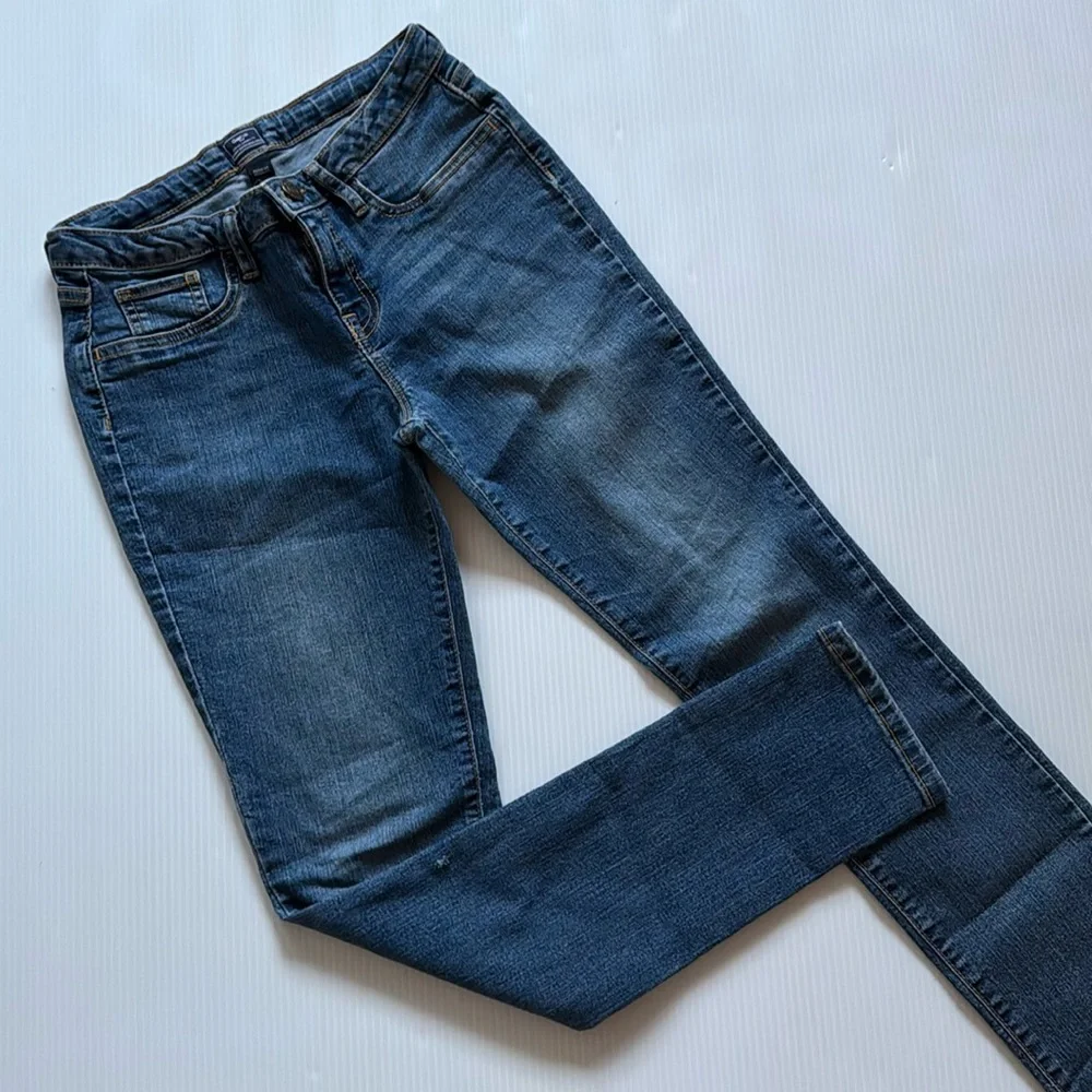 Gap kids factory super skinny fit blue jeans.  Girls size 14